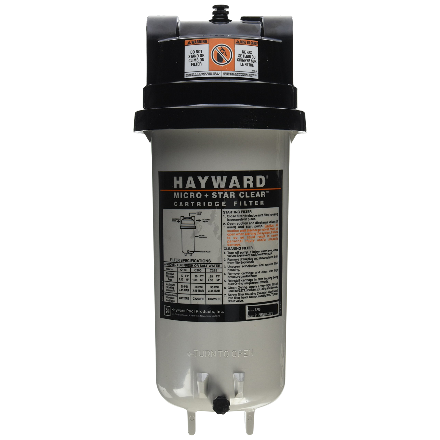 Filtro de Cartucho Hayward C225